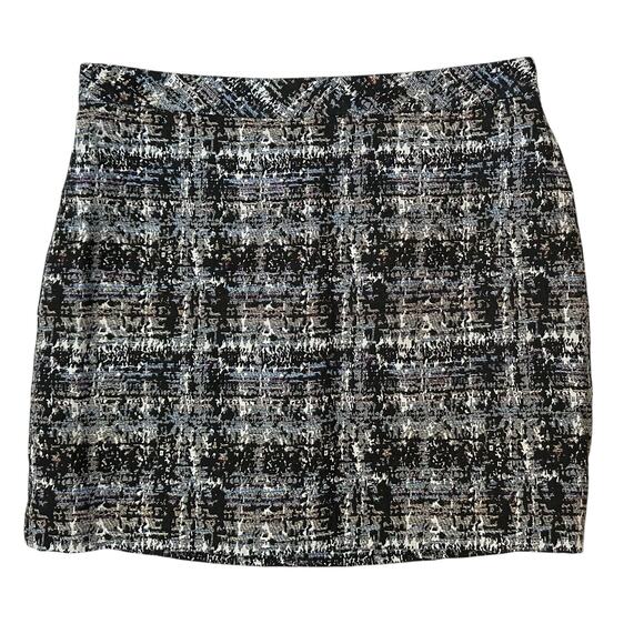 J. Crew Abstract Tweed Mini Skirt 95566 Size 6 - Picture 3 of 9
